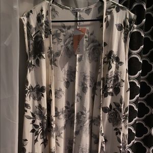 Grey/ Black Honey & Lace Vest - NEW w/ Tags